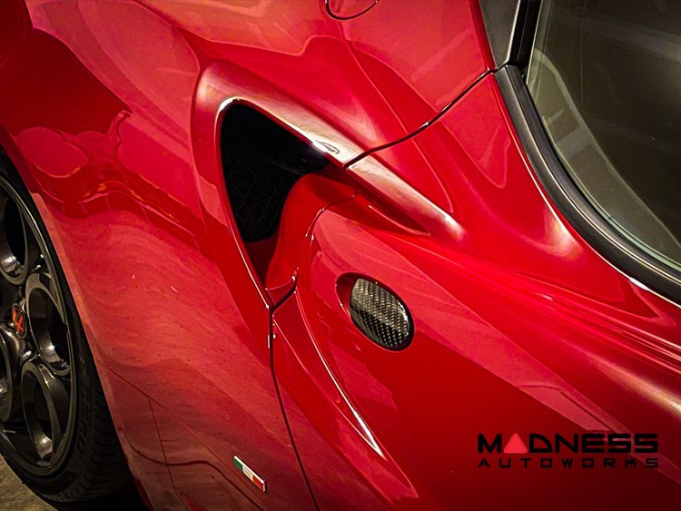 Alfa Romeo 4C Exterior Door Handle Trim Set - Carbon Fiber