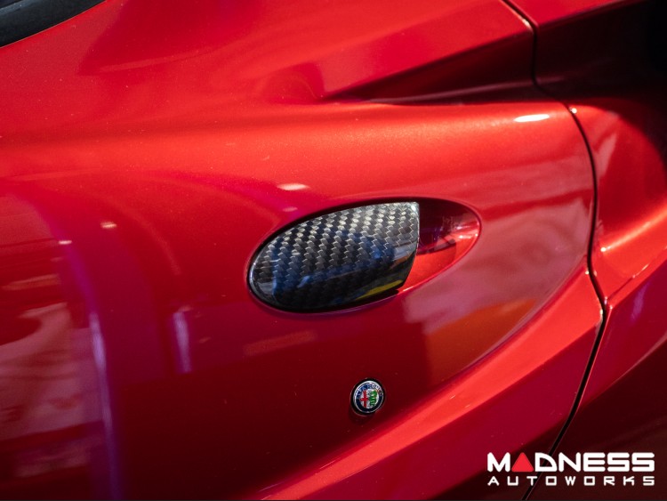 Alfa Romeo 4C Exterior Door Handle Trim Set - Carbon Fiber