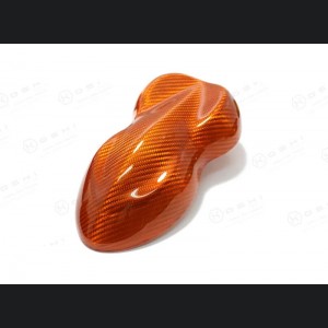 Alfa Romeo 4C Carbon Fiber Exterior Door Handle Trim Set - Orange Candy