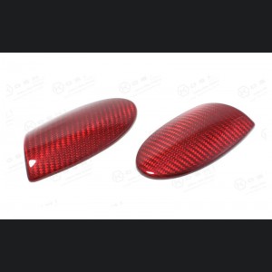 Alfa Romeo 4C Carbon Fiber Exterior Door Handle Trim Set - Red Candy