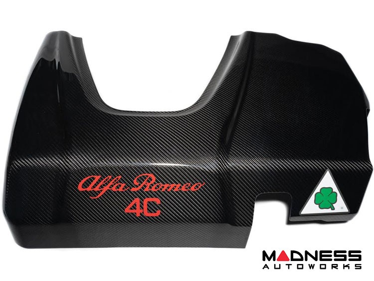 Alfa Romeo 4C Carbon Fiber Engine Cover - Quadrifoglio Verde