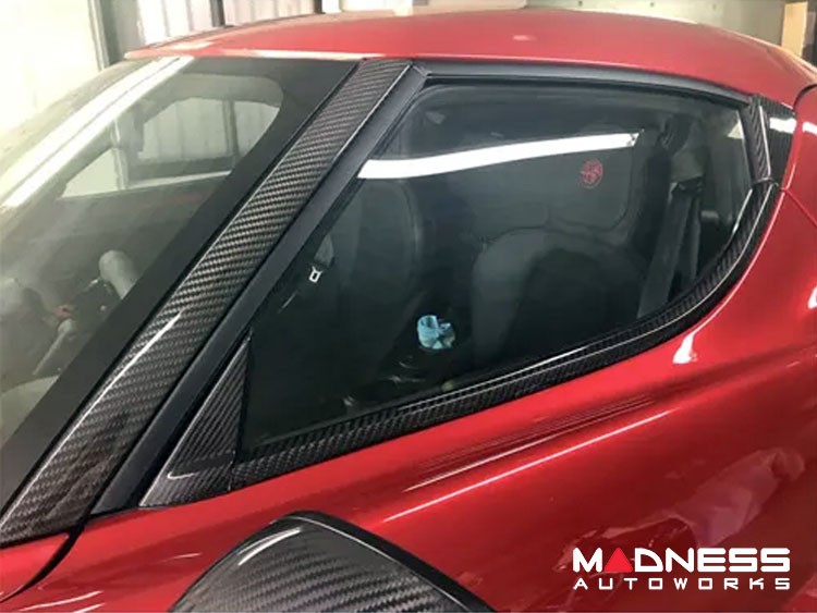 Alfa Romeo 4C Carbon Fiber Pillar Trim - Exterior - Coupe 