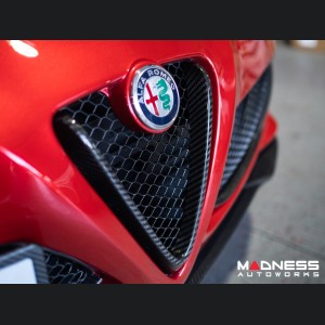 Alfa Romeo 4C Carbon Fiber Front Bumper Center Grille Frame 