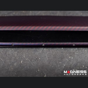 Alfa Romeo 4C Carbon Fiber Control Panel Frame Cover - Dark Red Finish