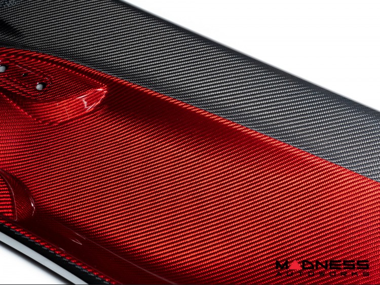 Alfa Romeo 4C Carbon Fiber Door Panels - w/ Red Candy Accents