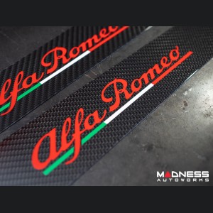 Alfa Romeo 4C Carbon Fiber Door Sills - w/ Alfa Romeo Logo