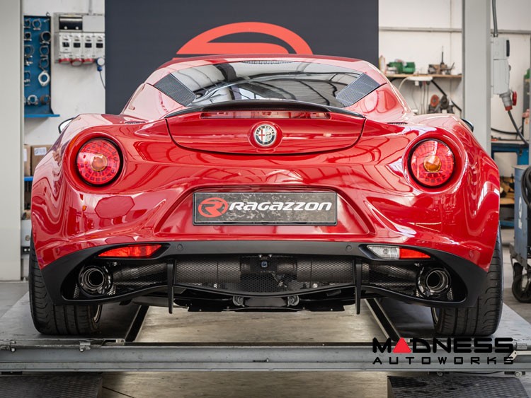 Alfa Romeo 4C Performance Exhaust - Ragazzon - Evo Line - Rear Section - Polished Tips - 102mm
