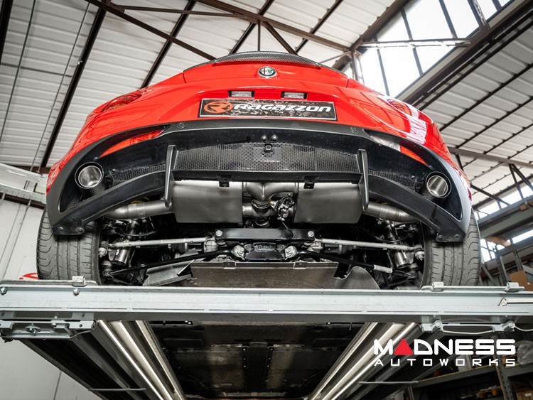 Alfa Romeo 4C Performance Exhaust - Ragazzon - Evo Line - Rear Section - Carbon Fiber Tips - 100mm