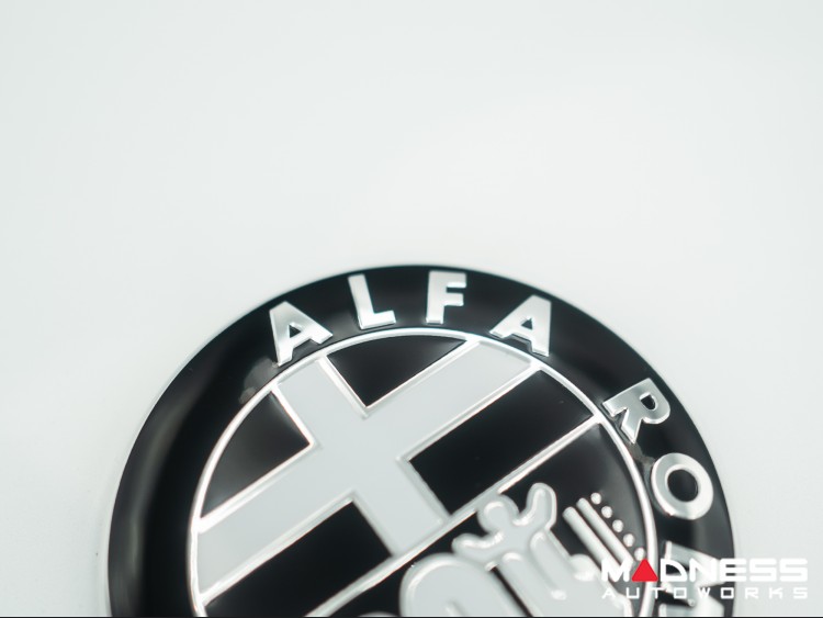 Alfa Romeo Emblem Covers - Front + Back Set - V1 - 74mm