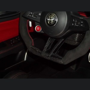 Alfa Romeo Giulia Custom Steering Wheel - Carbon Fiber - F1 Style - QV Models