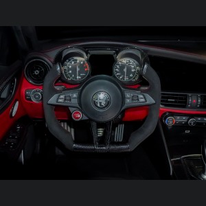 Alfa Romeo Stelvio Custom Steering Wheel - Carbon Fiber - F1 Style - QV Models