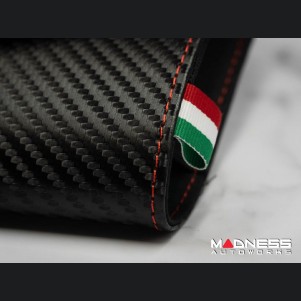 Document Holder - Alfa Romeo Logo - Carbon Fiber Finish