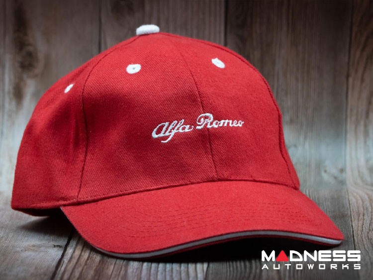 Alfa Romeo Vintage Heritage Baseball Cap Hat Red New and Genuine 6002350380