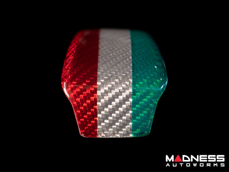 Alfa Romeo Stelvio Steering Wheel Trim - Carbon Fiber - Italian Theme - Lower Center Trim Piece - Feroce Carbon - '20+