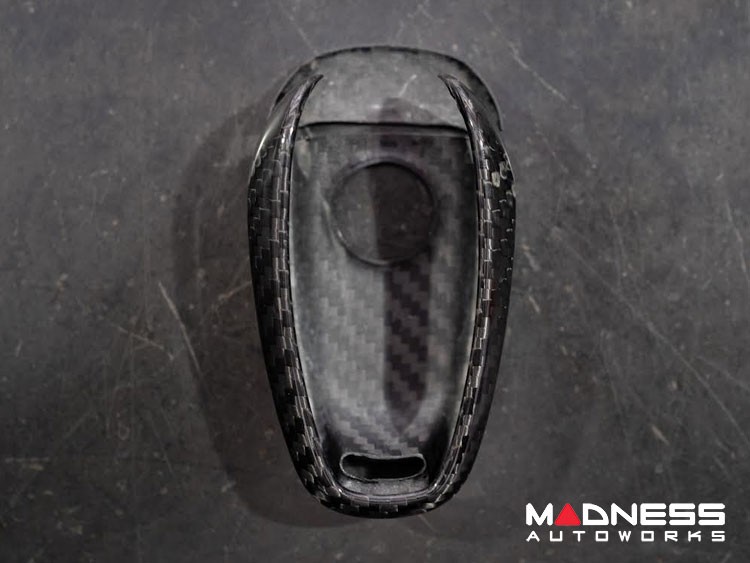 Alfa Romeo Tonale Key Fob Cover  - Carbon Fiber - Black