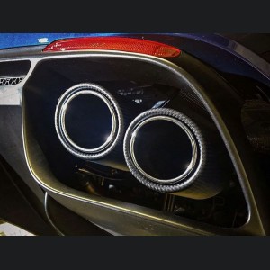 Alfa Romeo Giulia Exhaust Tips - Carbon Fiber - Quadrifoglio Version