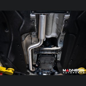 Alfa Romeo Giulia Performance Exhaust - 2.0L - MADNESS - Lusso - Forged Carbon Fiber Tips