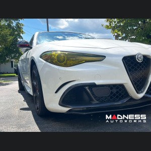 Alfa Romeo Giulia Carbon Fiber Front Bumper Flap Set - Quadrifoglio