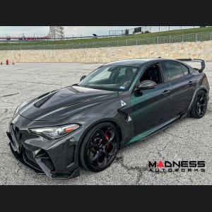 Alfa Romeo Giulia GTAm Style Front Bumper - Carbon Fiber - With Parking Sensors