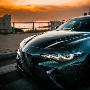 Alfa Romeo Giulia Quadrifoglio GTAm Conversion Kit by PariS'5 GaraGe - Complete Kit - Carbon Fiber