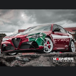 Alfa Romeo Giulia Quadrifoglio GTAm Conversion Kit by PariS'5 GaraGe - Front Bumper - FRP/ Carbon Fiber