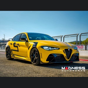 Alfa Romeo Giulia Quadrifoglio GTAm Conversion Kit by PariS'5 GaraGe - Front Bumper - FRP/ Carbon Fiber