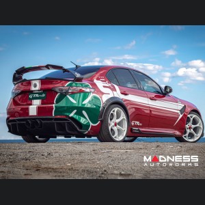 Alfa Romeo Giulia Quadrifoglio GTAm Conversion Kit by PariS'5 GaraGe - Center Exit Performance Exhaust 