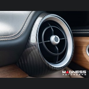 Alfa Romeo Giulia Interior Air Vent Cover Trim Kit - Carbon Fiber - Front Set - Feroce Carbon