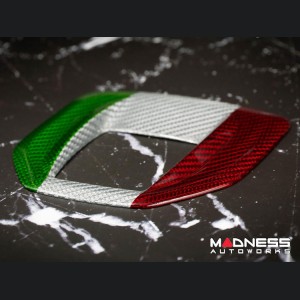 Alfa Romeo Stelvio Shift Gate Trim Panel - Carbon Fiber - Pre '20 - Italian Theme