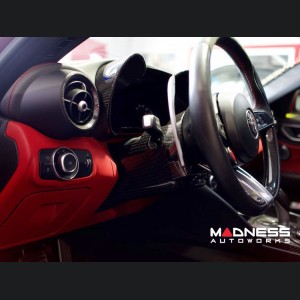 Alfa Romeo Giulia Steering Wheel Trim - Carbon Fiber - Shroud - LHD - QV Model