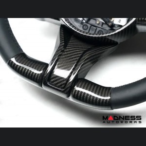 Alfa Romeo Stelvio Steering Wheel Trim - Carbon Fiber - Lower Wheel Cover - QV Model - 2020+ models