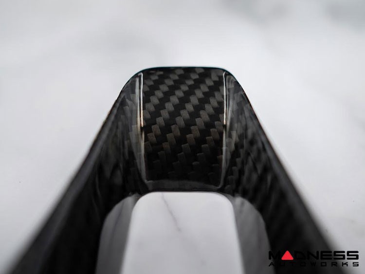 Alfa Romeo Stelvio Custom Steering Wheel Lower Trim Kit - Carbon Fiber - Feroce Carbon
