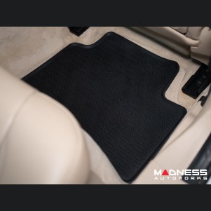 Alfa Romeo Giulia Floor Mat Set - All Weather Rubber Front/ Rear 4 Piece Set - Deluxe - Q4/ AWD Model