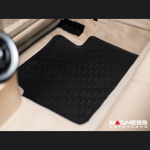 Alfa Romeo Giulia Floor Mat Set - All Weather Rubber Front/ Rear 4 Piece Set - Deluxe - Q4/ AWD Model