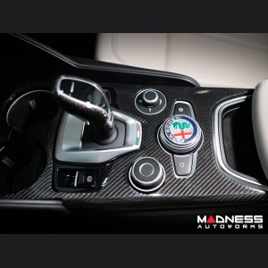 Alfa Romeo Giulia Shift Console Trim - Carbon Fiber - '20+ models - Feroce Carbon