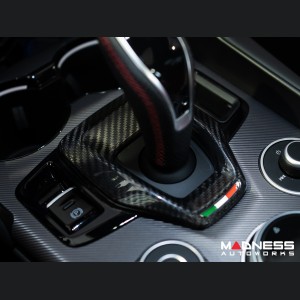 Alfa Romeo Giulia Shift Gate Trim Panel - Carbon Fiber - 2020+ - Feroce Carbon