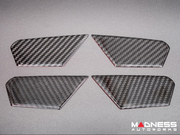 Alfa Romeo Tonale Inner Door Bowl Cover Kit - Carbon FIber - Flexible / Self Adhesive 