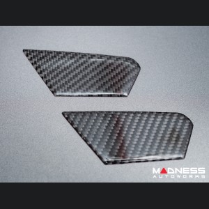 Alfa Romeo Stelvio Inner Door Bowl Cover Kit - Carbon FIber - Flexible / Self Adhesive 