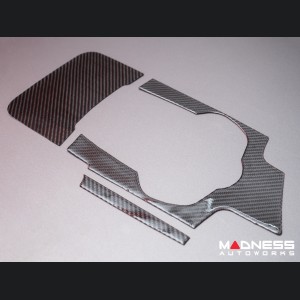 Alfa Romeo Stelvio Shift Console Cover Trim - Carbon Fiber - Flexible / Self Adhesive - Pre '20