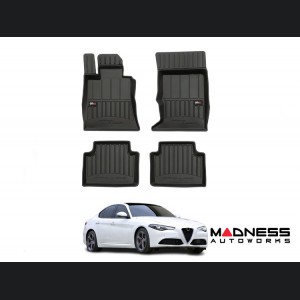 Alfa Romeo Giulia Floor Liners - Pro Line - Black - AWD