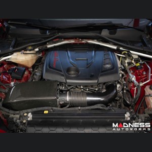 Alfa Romeo Giulia Cold Air Intake - MAXFlow Carbon Fiber Intake System w/ BMC Twin Air Conical Filter - Scratch & Dent