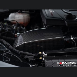 Alfa Romeo Stelvio Cold Air Intake - 2.0L - MAXFlow Carbon Fiber Intake System w/ BMC Twin Air Connical Filter 