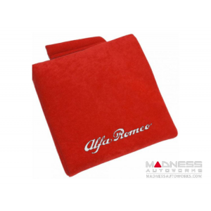 Seat Cushion - Red w/ Alfa Romeo Logo in White