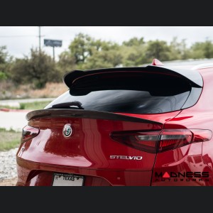 Alfa Romeo Stelvio Rear Spoiler - Carbon Fiber - Mid Spoiler