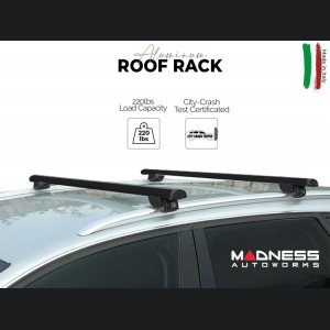 Alfa Romeo Stelvio Roof Rack Cross Bars - for models w/ factory roof rails - Black - StarLock