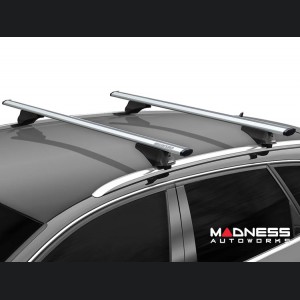 Alfa Romeo Stelvio Roof Rack Cross Bars - for models w/ factory roof rails - Silver