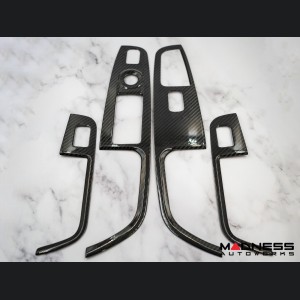 Alfa Romeo Stelvio Door Window Switch Trim Kit - Carbon Fiber - Feroce Carbon