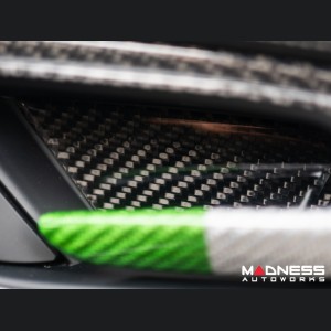 Alfa Romeo Giulia Inner Door Bowl Cover Kit - Carbon FIber - Flexible / Self Adhesive 