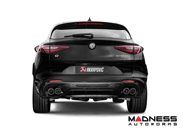 Alfa Romeo Stelvio Performance Exhaust - 2.9L QV - Akrapovic - Titanium - Slip-On Line 