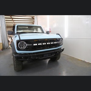 Ford Bronco Custom Grille - Sport Style w/ LED Lights - Matte Black Finish